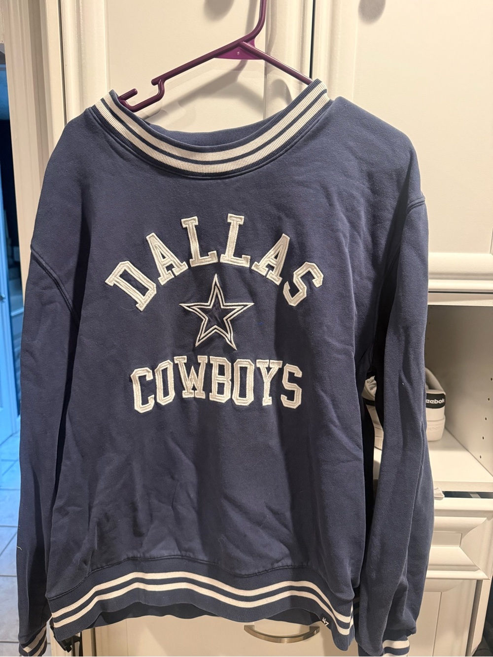 Dallas Cowboys Navy Crewneck Pullover Sweater